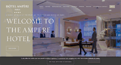 Desktop Screenshot of hotel-ampere-paris.com