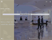 Tablet Screenshot of hotel-ampere-paris.com